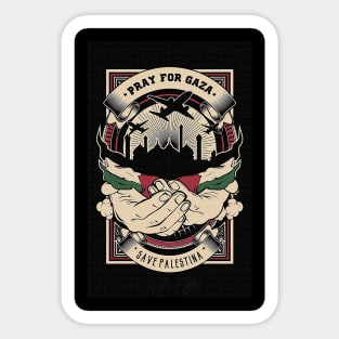 save palestine poster Sticker